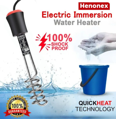 Henonex Portable Water Immersion Rod Heater for Buckets, Bath, and Household Use 1500 W Immersion Heater Rod(Water)