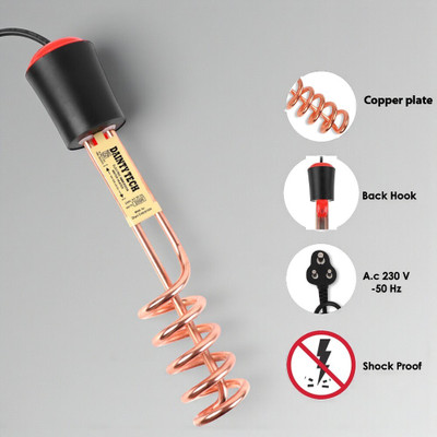 Dainty TECH ISI Mark Shock-Proof & Water-Proof Copper DT14 2000 W Shock Proof Immersion Heater Rod(Water)