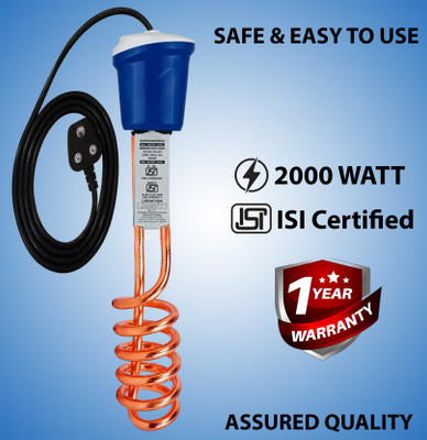 CYBOX ISI Approved Water Proof With Japnees Quick Heat Technology 1500 W Shock Proof Immersion Heater Rod(Water)