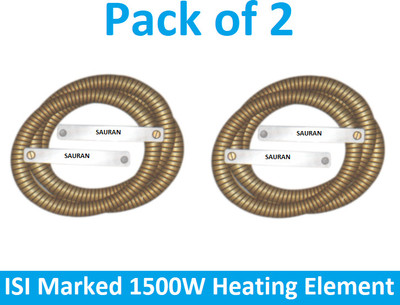 Sauran Pack of 2 ISI Marked 1500w Heating Eelment (EAP185.1) 1500 W Immersion Heater Rod(Heating Element)