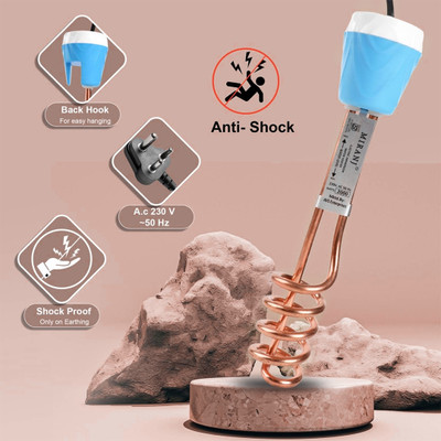 MIRANJ Copper Quality Premium ISI Mark Water-Proof & Shock- Proof 2000 W Shock Proof Immersion Heater Rod(Water)