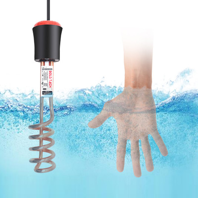 BOLD TECH Shockproof Japanese Technology Electric Water Heater Copper Immersion Rod 1500 W Shock Proof Immersion Heater Rod(Copper, 1 Year Domestic Warranty)