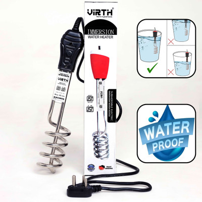 VIRTH Copper tube element Waterproof Shockproof Heater For Home Use 1500 W Shock Proof Immersion Heater Rod(Water Heater)