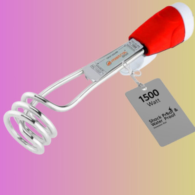 Mistral Plus Silver Coated Plating Immersion Rod Waterproof & 1 Year Replacement Warranty 1500 W Shock Proof Immersion Heater Rod(Water)