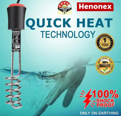 Henonex Shock Proof Water Immersion Rod with Durable Copper Heating Element 1500 W Immersion Heater Rod(Water)