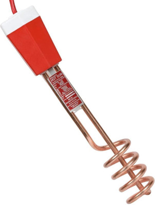 Shopping Store ISI Mark Shock-Proof & Water-Proof Light weight Best Quality Red 2000 W Immersion Heater Rod(WATER, Can be used in Bathroom, Kitchen, Indoor, Outdoor.Please observe the minimum and maximum levels given on heater plate.)