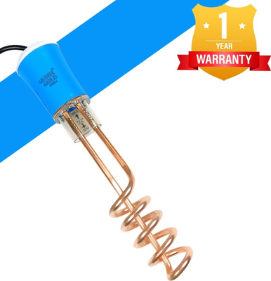 Aksha Gold Model-AK501BLE Fast heating | 304 Steel Grade with Copper-plated Heating Rod 1500 W Immersion Heater Rod(Stainless Steel)