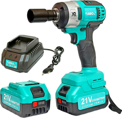 Shiv Enterprise TURBO 21V CORDLESS IMPACT WRENCH PRO | 350 N.m Torque | 2400 RPM | Two Battery Power & Hand Tool Kit(2 Tools)