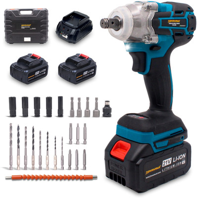GOLDEN BULLET Tomahawk 21V T8300 Lithium Ion - 3300ipm- 2800rpm - 430Nm Torque Cordless Impact Wrench(1/2 inch)