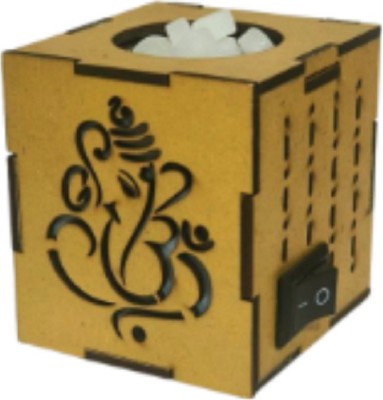 Crysta World 1 piece ganesha-851 Wooden Incense Holder(Brown)