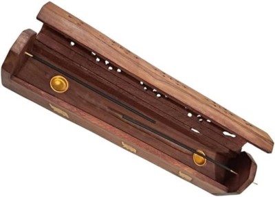 Taargo crafts STCKSTND05097 Wooden Incense Holder(Brown)