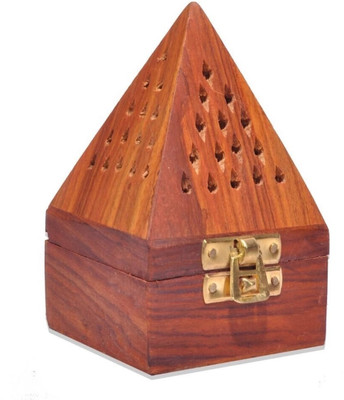 RAGIBDECOR Wooden Incense Holder(Brown)