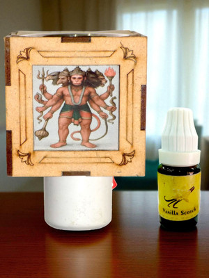 dauji enterprises Electric Kapoor Dani Combo | Aroma Oil Burner, Diffuser & Fragrance Lamp Wooden, Plastic, Stainless Steel Incense Holder Set(Brown, Pack of 1)