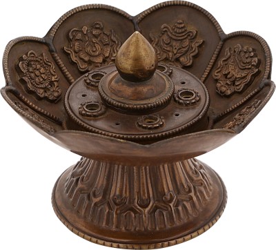 NEW INDIA METAL EMPORIUM Brass Incense Holder(Brown)