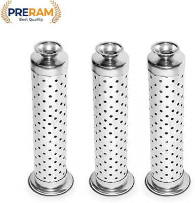 Preram PRERAM 3-Piece Silver Incense Stand Set Stainless Steel Incense Holder(Silver)
