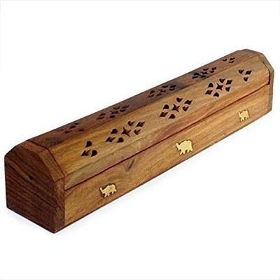 SahiBUY Wooden Incense Holder(Brown, Pack of 1)