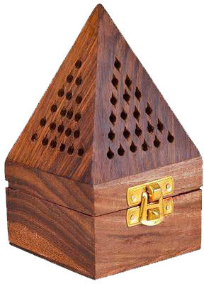 aaapremises AAAPREMISES Dhoop dani Wooden Incense Holder(Brown)