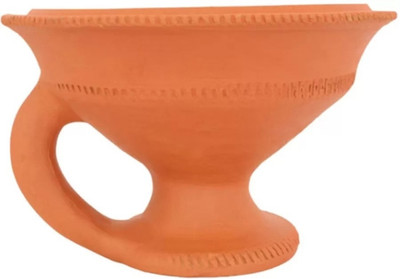 QWGPT Incense Holder DHOOP DANI/ DHOOP STAND/BHOG DANI PACK OF 1 [ BHOOG DANI Ceramic Incense Holder(Brown)