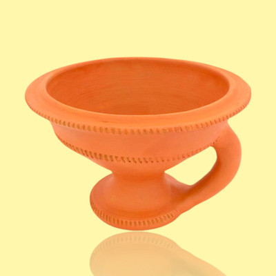 KESHIKA keshika dhoop dhani stand pack of 1 Decorative Showpiece  -  10 cm(Clay, Brown)