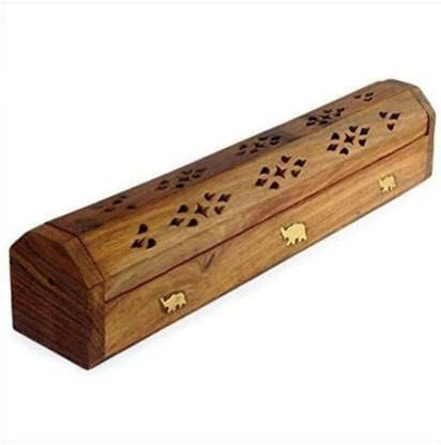 Ruby Perl Handmade Wooden Agarbatti Stand Wooden Incense Holder (Brown) Wooden Incense Holder(Brown)