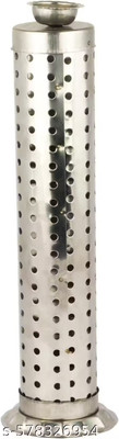 Preram Stainless Steel Puja Agarbatti Stand Stainless Steel Incense Holder(Silver)