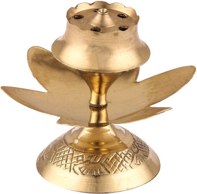 TORPEEZA Classic Traditional Brass Agarbatti/Incense Sticks Holder/Stand Brass Incense Holder(Gold)