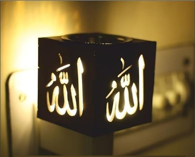 Gojeeva Wooden Allah Lazer cutting desing kapoor dani Wooden Incense Holder Set(Brown, Pack of 1)