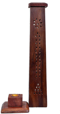 Shelter Wooden Incense Holder Handmade Wooden Incense Stick Holder Wooden Incense Holder(Brown)