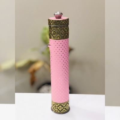 ROXA ROXA Safety Incense Stick Storage Container / Agarbatti Storage Box Steel Incense Holder(Pink)