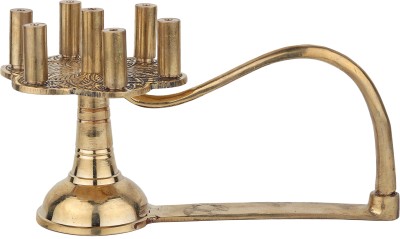 TORPPEZA Brass aagarbatti stick incense holder Brass Incense Holder(Gold)