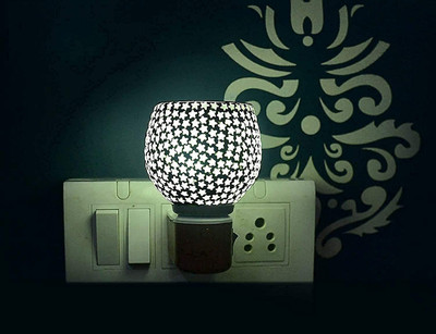 SMRAYAS Kapoordani/Aroma Oil Diffuser With On Off Switch To Toggle For Burner & Lamp Glass Incense Holder(Multicolor, Pack of 1)