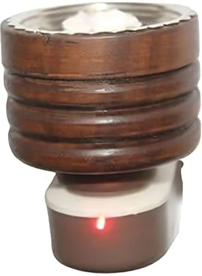 Impect Wooden Kapoor dani Incense Aroma Burner, Dhoop Dani/Electric kapurdani Wooden Incense Holder(Brown)