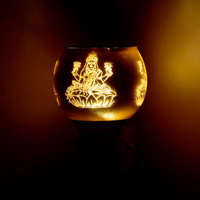 ALRIFAT LED Kapoordani/Aroma Oil Diffuser With On Off Switch To Toggle For Burner & Lamp Glass, Plastic, Steel Incense Holder Set(Multicolor)