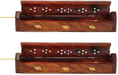 Divyanshi Enterprises Sheesham Wood Agarbatti Incense Stand Holder Wooden Incense Holder(Brown, Pack of 1)
