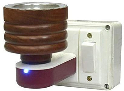 SHUANG YOU Electric Wooden Kapoor Dani Stand/Incense Burner Diffuser with Direct Plug in Wooden Incense Holder(Brown)