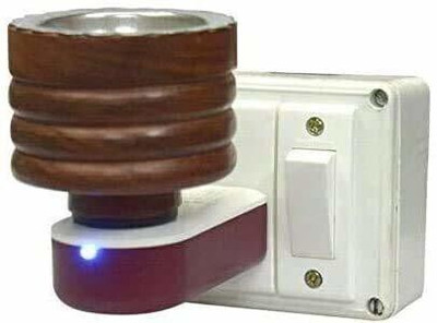 SHUANG YOU Electric Wooden Kapoor Dani Stand/Incense Burner Diffuser with Direct Plug in Wooden Incense Holder(Brown, Pack of 1)