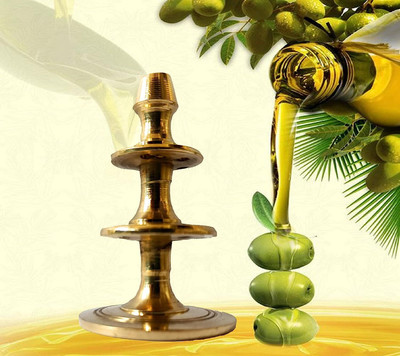 STOTRAM Brass Founten Shape Incense Holder Agarbatti Stand Incense Holder Brass Incense Holder(Gold)