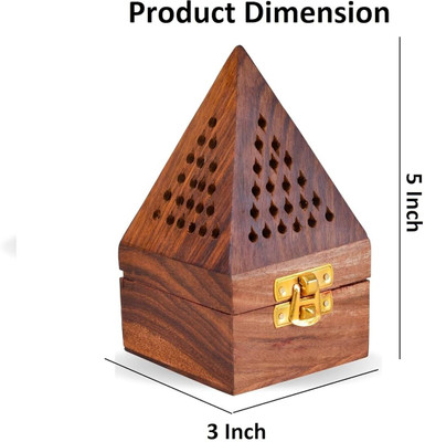 VIAPRADHAN Combo incense holders Wooden Incense Holder Set(Brown)