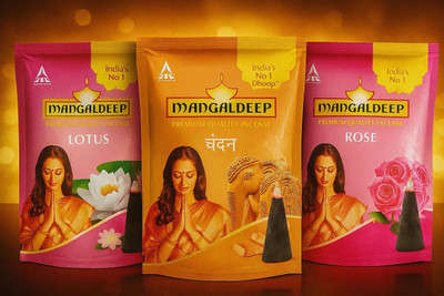 MANGALDEEP PREMIUM QUALITY INCENSE Lotus,Sandal,Rose Dhoop Lotus, Chandan, Rose(3 Units, Set of 3)