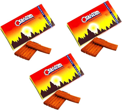 Airtick Pack of 3 (10 Stick Per Pack) Premium Wet Dhoop Incense Stick For Temple Worship Scented(10 Units, Set of 3)