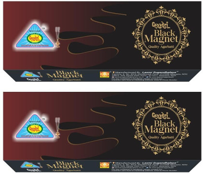 Gayatri Black Magnet agarbatti, Long Lasting Incense Sticks for Special puja Experience with a Pleasant Fragrance. Pack of 2 (225gms per Pack)(225 g, Set of 2)