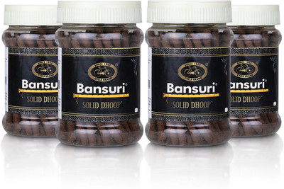 Cycle Bansuri Bambooless Dhoop| Guggal Fragrance | For Daily Pooja Guggal(100 g, Set of 4)