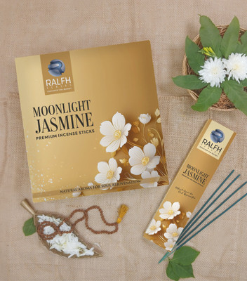 Ralfhsenses Moonlight Jasmine Agarbatti 12 Agarbatti Pack Jasmine(1 Units, Set of 12)