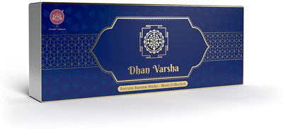 JPSR Prabhu Shriram Dhan Varsha Moon Collection Low Smoke Luxury Incense Sticks Nature Inspired Fragrance(100, Set of 1)