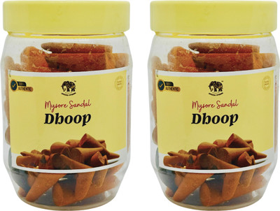 Special Mysore Mysore Sandal Dhoop Cones (Pack of 2) | 100g Natural & Organic Cones Sandalwood(1 Units, Set of 2)