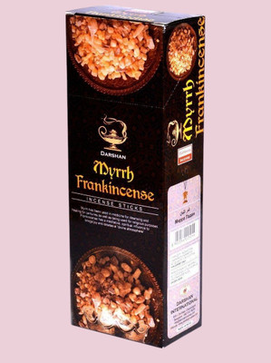 Darshan Jai Shree Vishnu Incense Stick Pack 6 Myrrh Frankincense(20 Units, Set of 6)