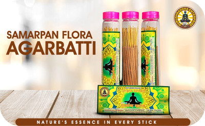 GURUSHRADDHA Samarpan Flora Incense sticks Natural Ecofriendly Fragrance Sai Flora Agarbatti Dhoop Batti 300gm.Pack.(100 g, Set of 3)
