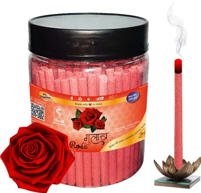 Shankh Rose Dhoop Stick (Incense Stick) Pack of 200 gram Fragrance Rose(200 g, Set of 1)