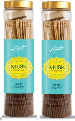 The Rupawat perfumery house natural incense sticks 100 g each jar pack of 2musk_musk musk_musk(200, Set of 2)