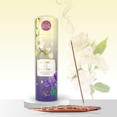 JPSR Prabhu Shriram Jasmine & Lavender Luxury Double Fragrance Incense Sticks Jasmine & Lavender(100, Set of 1)